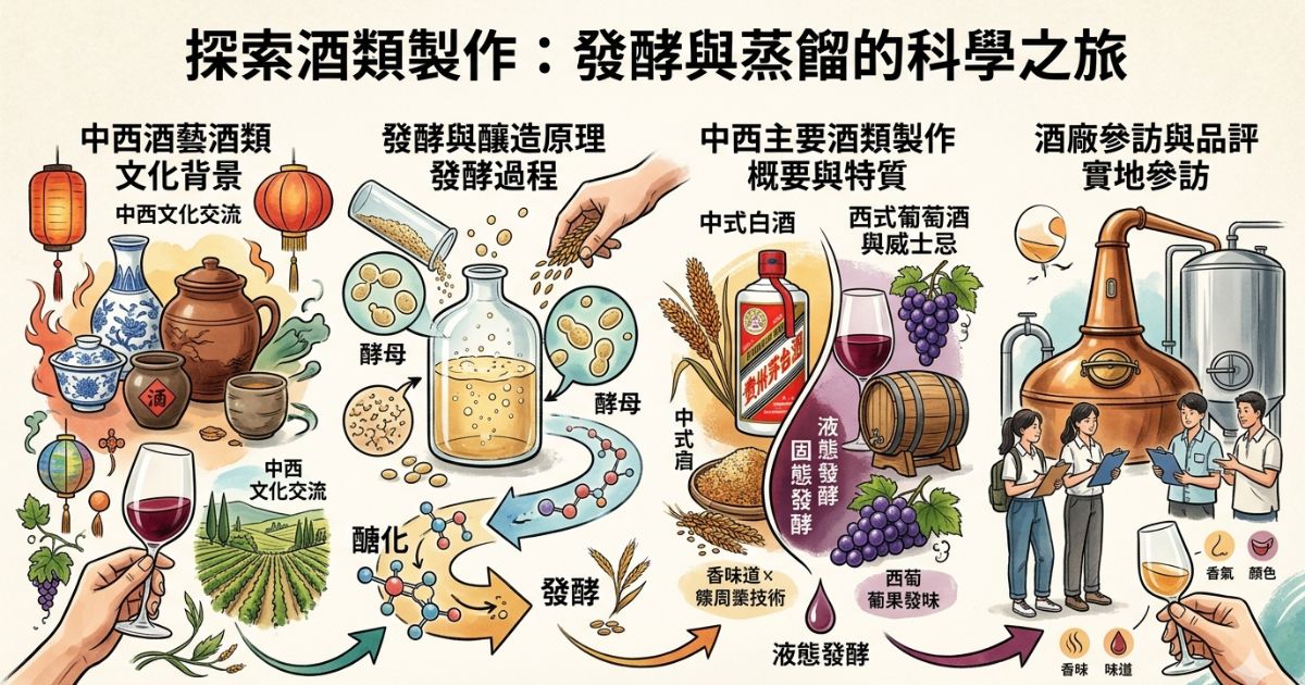 探索酒類製作：發酵與蒸餾的科學之旅