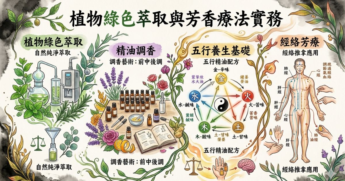 植物綠色萃取與芳香療法實務