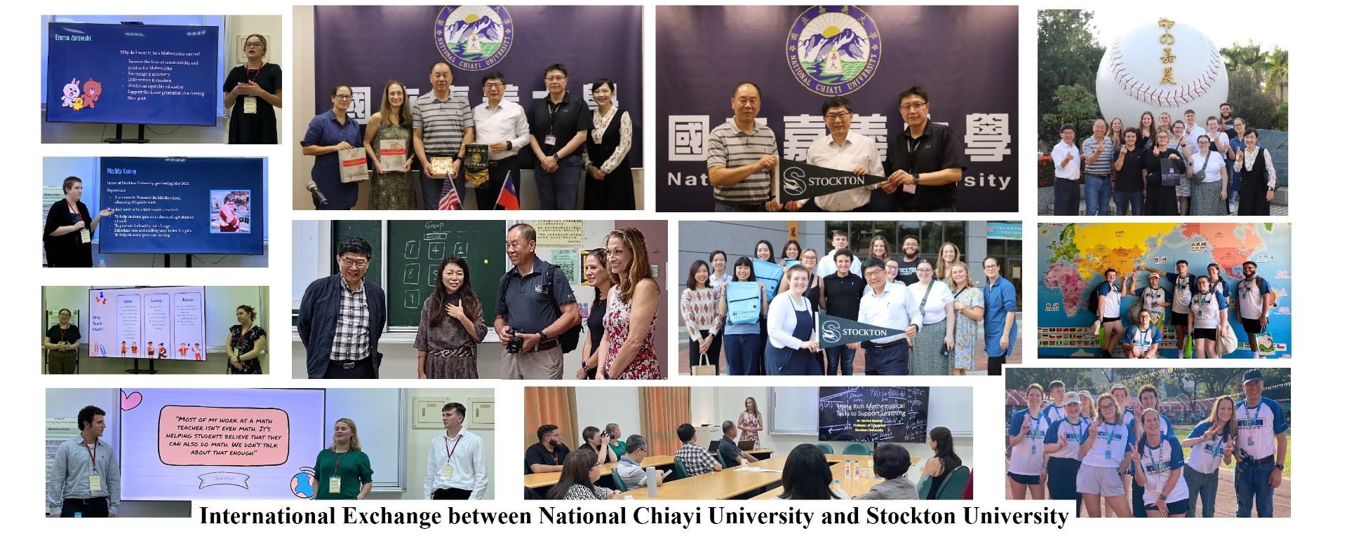 International Exchange between National Chiayi University and Stockton University