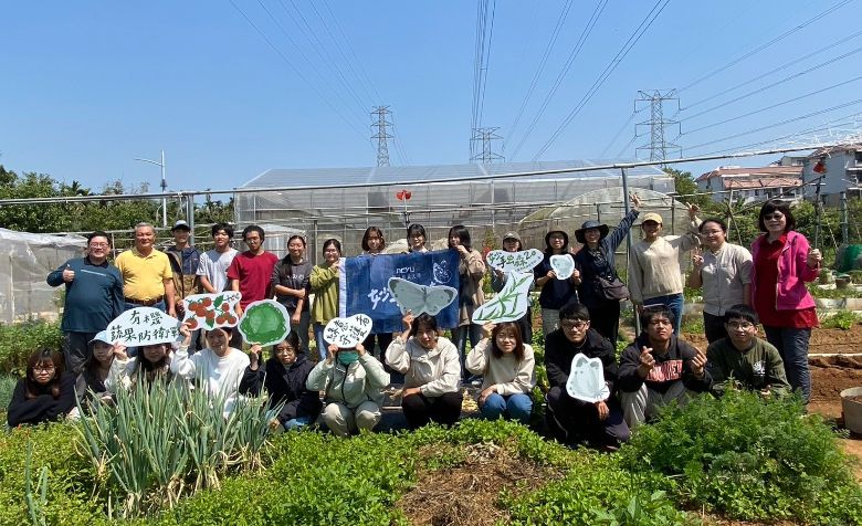 妙手虫森深耕食農教育！嘉大植醫系林彥伯助理教授率跨院系師生與嘉義市長竹市民農園一起守護綠意