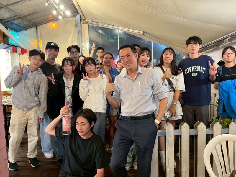 圖 6 晚間安排熱炒餐敘，讓日本學生體驗臺灣在地飲食文化