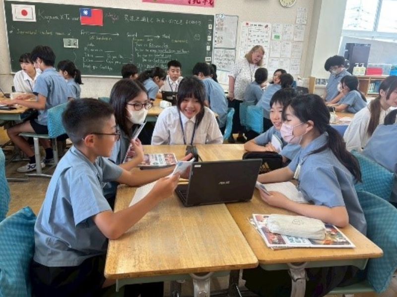 至香川大學附小與學生互動、文化交流及破冰遊戲