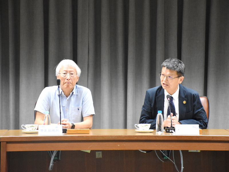 嘉大林翰謙校長開場致詞。（照片由研發處提供）