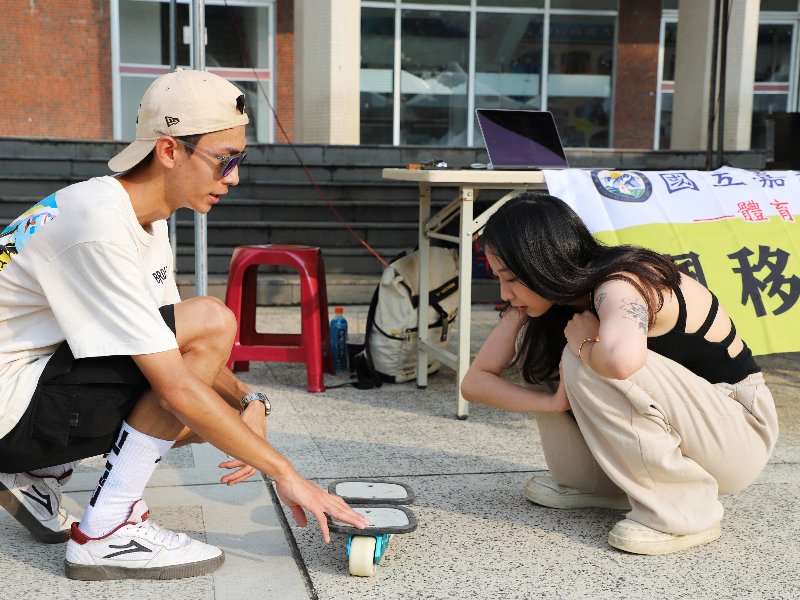 新成立的飄移板社學生社團也受新生青睞。