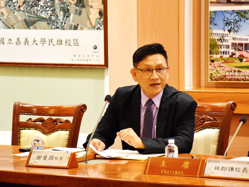 曾文農工謝旻淵校長致詞。(照片由研發處提供)
