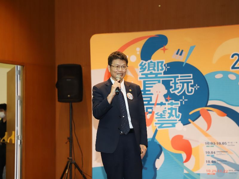 嘉大林翰謙校長致詞。