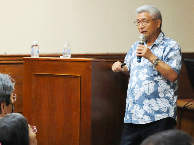 馬紹爾國家銀行陳子贏總裁致詞。(照片由國際處提供)