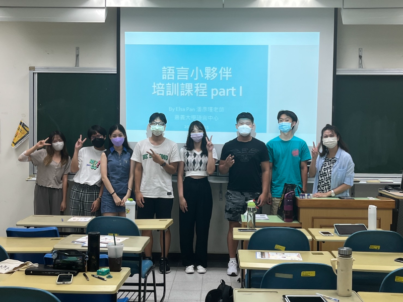 辦理語言小夥伴培訓課程。(照片由教務處提供)